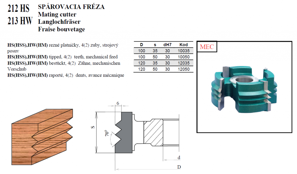 SPÁROVACIA FRÉZA 01