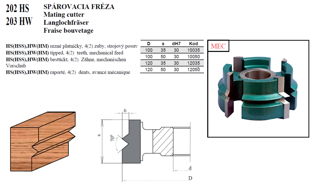 SPÁROVACIA FRÉZA