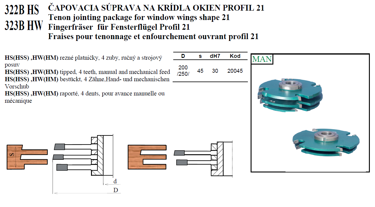 322B HS a 323B HW ČAPOVACIA SÚPRAVA NA KRÍDLA OKIEN